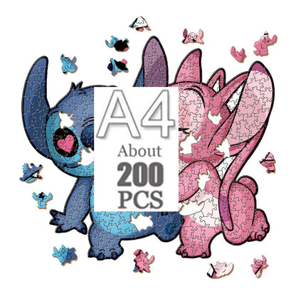 Cartoon animal wooden puzzle Film elements figure Popular classics wood jigsaws for adult kids Educational toy