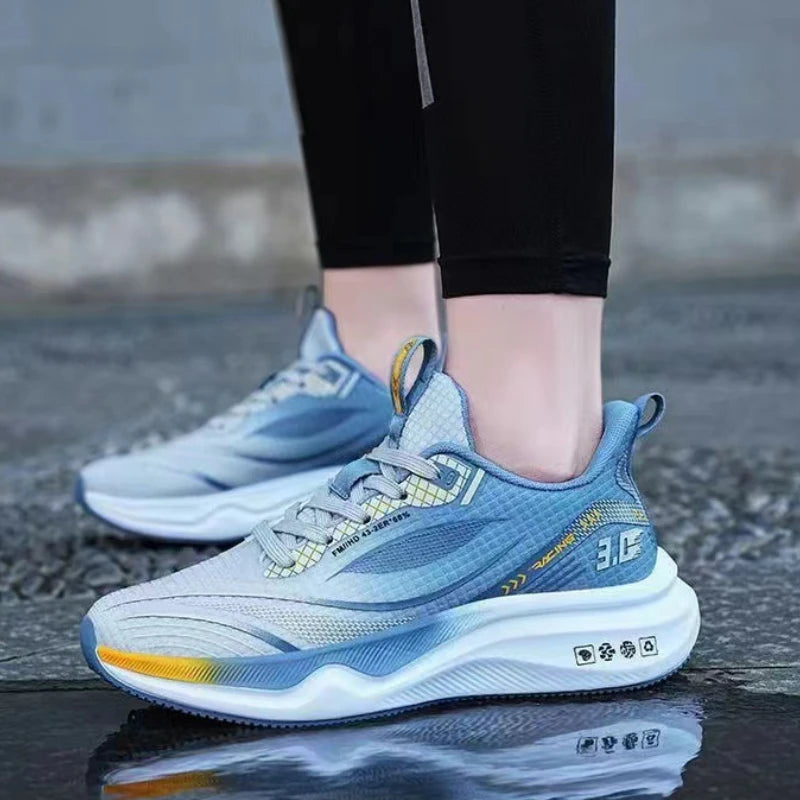 Men's Sneakers Breathable Running Shoes Lightweight Platform Shoes Comfortable Soft Casual Shoes Outdoor Non Slip Tennis Shoe.