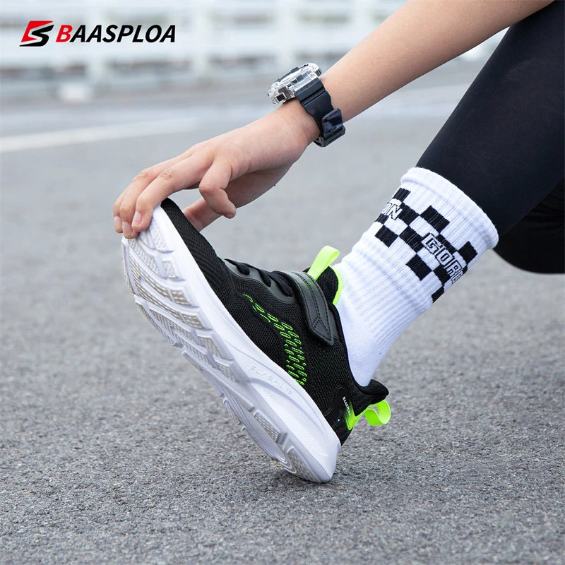 Baasploa Children Sneakers Boys Sports Shoe Tennis Casual Daily School Kids Running Shoes Walking Sneaker for Boys Free Shipping.