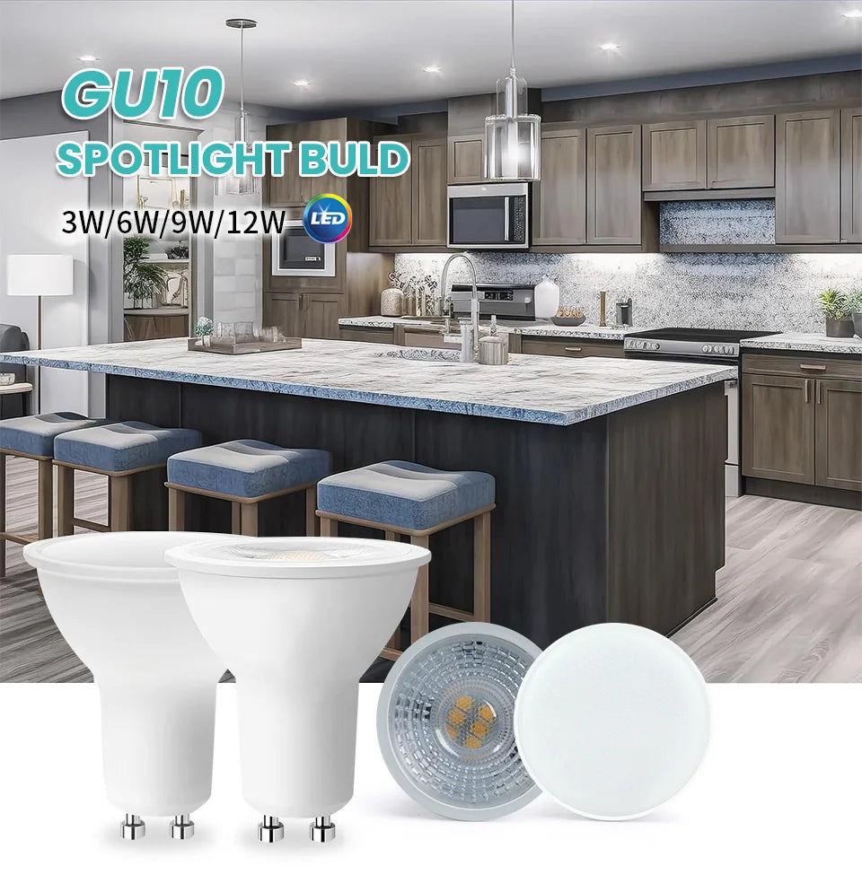1-10PCS LED spot licht GU10 AC220V LED energiesparlampe 3W 6W 9W 12W LED Lampe Strahler Birne 38 Grad lampara für hause.