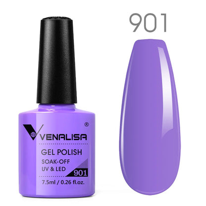Venalisa New 7.5ml Neon Gel Nail Art Manicure Soak Off Camouflage Natural Nude Color Silicone Nail Gel Polish Lacquer Varnishes.