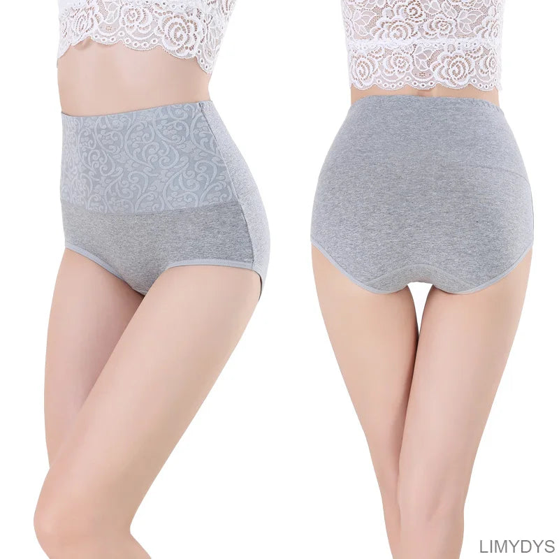Underwear for Women Cotton High Waist Panties Tummy Control Briefs Ladies Panty Full Coverage Female Lingerie Stretch Underpants.