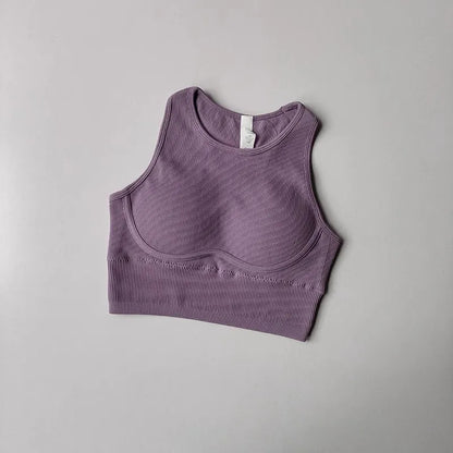 Women's Push-Up Sport Bra Breathable Yoga Gym Crop Top Fitness Brassiere Underwear Gym Wear Sports Bra.