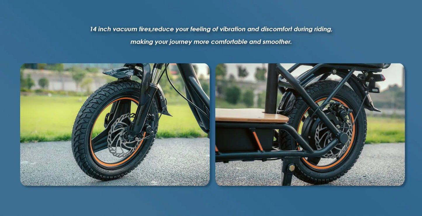 KuKirin C1 Pro Foldable Adult Electric Scooter with Seat E-Scooter 45 km/h Electric Kick Scooter 500W Skateboards Kickboard.