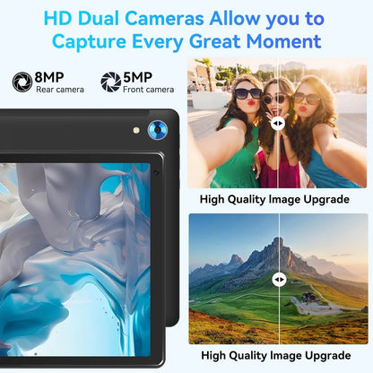 URAO C109 10 Inch Tablet Android 15 Tablet PC 24GB RAM 128GB ROM 1TB Expand Octa-Core Processor Widevine L1 Dual Camera BT WiFi.