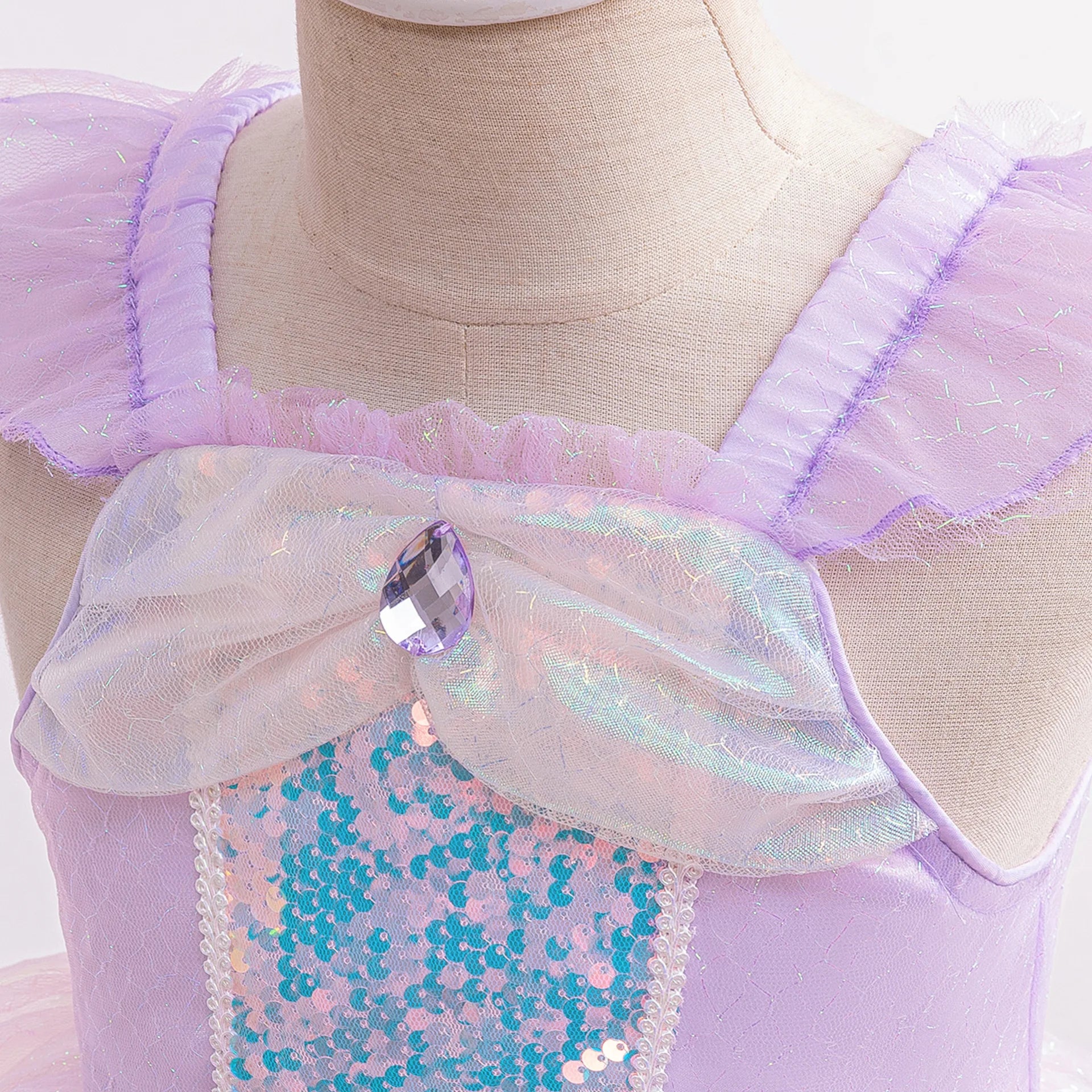 Pailletten Mädchen Party Kleider Meerjungfrau Mottoparty Prinzessin Kleid Performance Kostüm Kinder Geburtstag Geschenke Kleider für Mädchen Abschlussball.