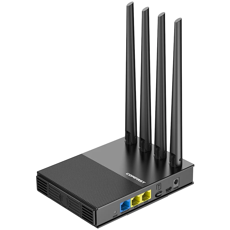 comfast WiFi6 4G LTE Cat.4 SlM Card wireless Router 300Mbps 2.4G 4 Antennas PlugPlay  Outdoor Portable Internet wireless Router