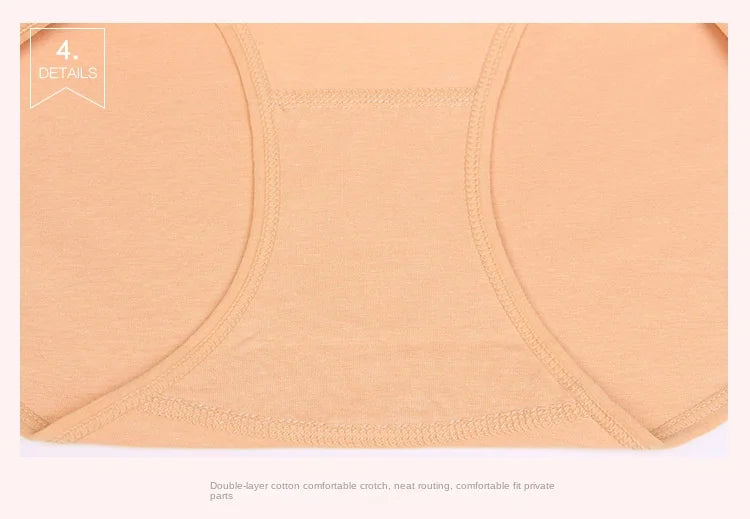 4Pcs/Lot High Waist Underwear Cotton Panties Women Body Slim Abdominal Underwear Plus Size Girls Briefs Female Lingerie Shaper.