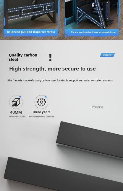 Moderne Doppel Computer Schreibtische Hause Desktop E-sport Gaming Tisch Schlafzimmer Einfache Schreibtisch Student Studie Tische Büro Möbel EE