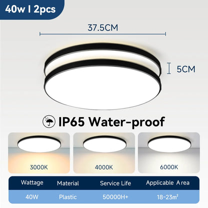 Wasserdichte Badezimmer Lampe Decke Led-deckenleuchten 18W 30W 40W Runde Led-deckenleuchte Für Küche Wohnzimmer wc Zimmer 220V