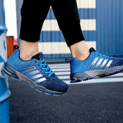 Men's and Women's Flats Fashion Casual Sneakers Couple Walking Shoes Plus Size 35-48 Breathable Fitness Running Shoes Men Shoes.