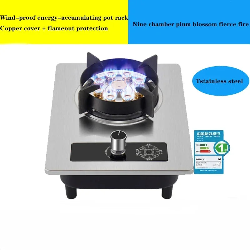 D09/D10/D11 Household Single-Burner Stove Embedded Gas Stove Natural Liquefied Gas Stove Kitchen Cooking Tools.