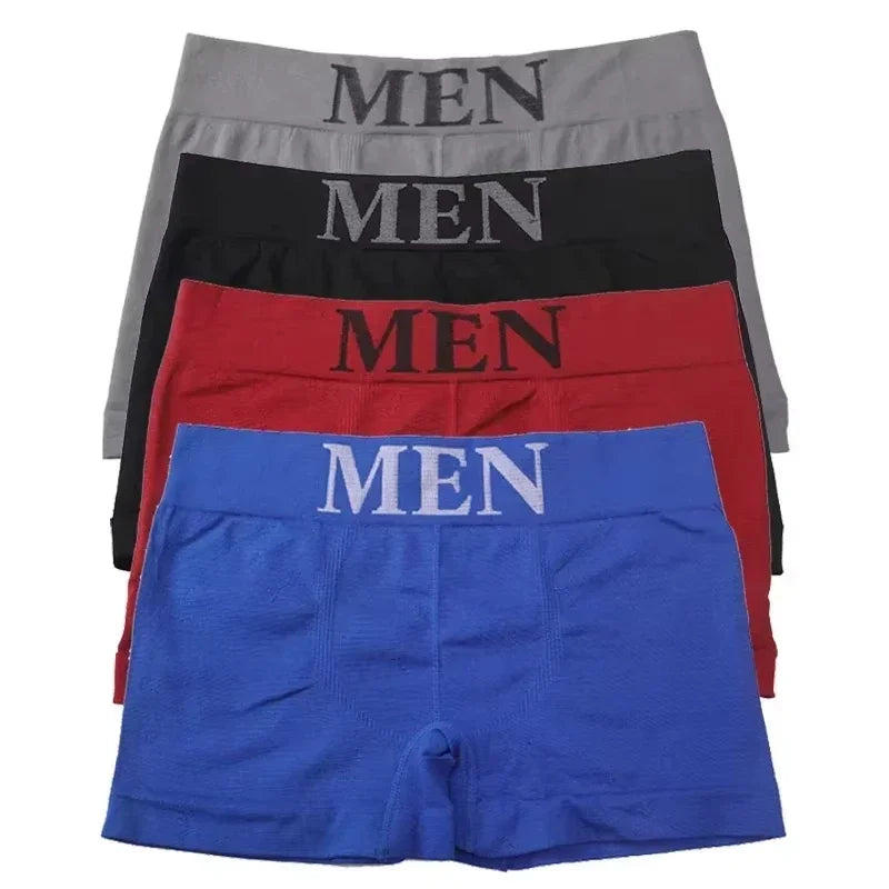 5 Stück hochelastische, atmungsaktive Boxershorts für Herren, bequeme, weiche Unterwäsche, einfarbige Höschen für den täglichen Gebrauch