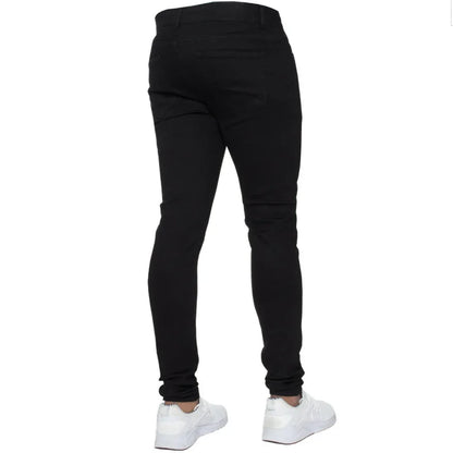 Business Men's Casual Jeans Stretch Denim Trousers Spring Autumn Classic Black Sky Blue Grey Straight Work Fashion Brand Clothin.