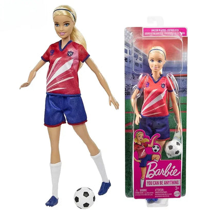 Genuine Barbie 1/6 Doll Fashionistas Model Brown Hair Sequined Purple Bubble Dress Accessory with Necklace Shoes Girls Toys Gift.