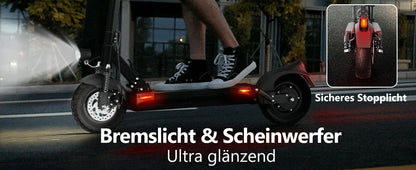 JOYOR Y8-S Electric Scooter 500W EScooter 48V 26 Ah Speed 20km/h Range 55-75km 10” Inflatable Tires Electric Scooters with ABE.