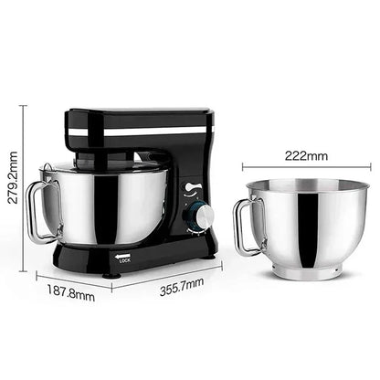 Electric Stand Mixer, 8 Speed Tilt-Head,  4.5L Stainless Steel Bowl, Kitchen Electric Mixer with Dough Hook, Wire Whip & Beater.