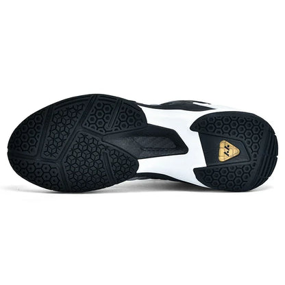 High-quality Badminton Trainers for Men and Women Blue Athletic Shoes with Anti-Slip Sole for Indoor and Outdoor Sports.