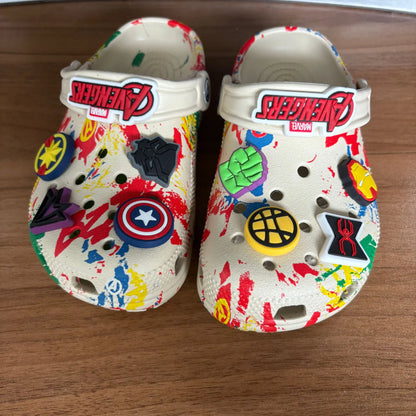 Children Slippers The Avengers Anime Disney Marvel Kawaii Hole Sandals Eva Beach Breathable Shoes Outdoor Non Slip Comfort Gifts