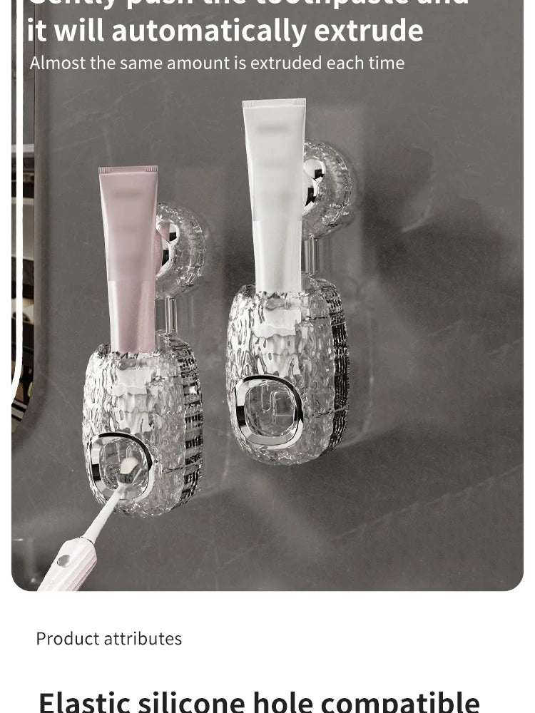 1pc automatische Zahnpasta spender kreative Wand halterung und kleine Zahnbürsten halter Quetscher für Familien dusche Badezimmer