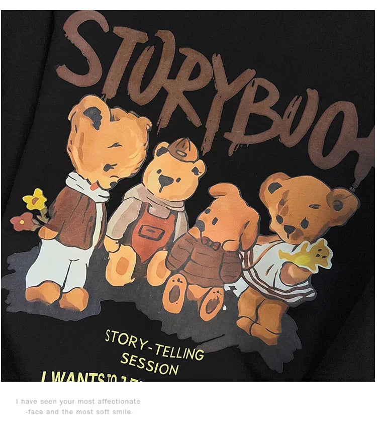 170kg plus size Damen büste Herbst bär bedrucktes Sweatshirt lockeres Langarm-Freizeit oberteil 6xl 7xl 8xl 9xl 10xl 11xl