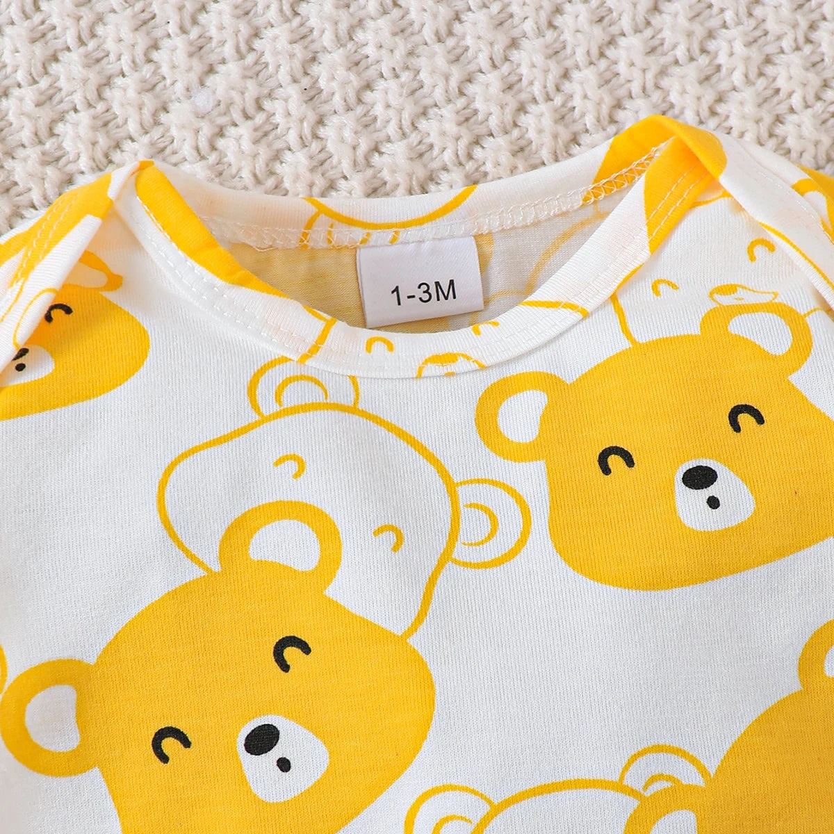 0-9 Months Baby Boy Set Little Bear Long Sleeve Bodysuit+Pants+Hat+Socks 4pcs/Set Baby Spring Autumn clothing Newborn set