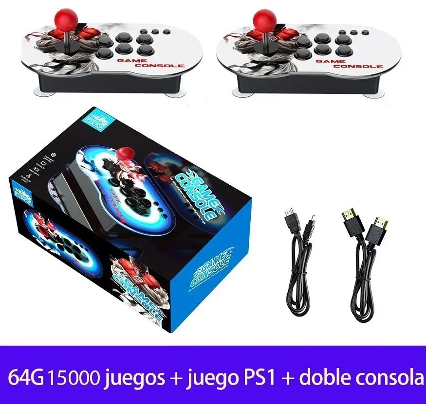 Retro Video Game Console Joystick MT6/M9  Retro Video Game PS1 Double Battle Wireless Controller Console Arcade Game,15000