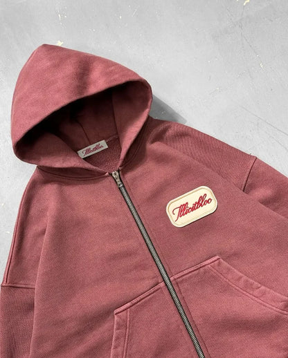 Y2K Fashion New Letter Embroidery Patch Loose Hooded Sweater Women Street Vintage Hip Hop Harajuku Leisure Couple Sports Hoodies.