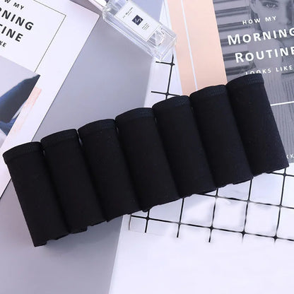 7Pcs Panties for Women Cotton Underwear Plus Size Sexy Briefs Girls Breathable Soft Lingerie Female Cute Solid Color Underpants.