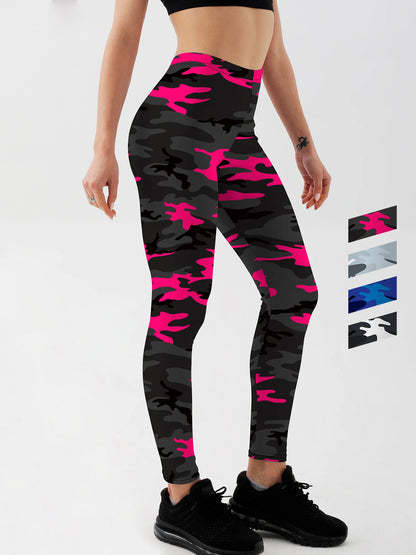 Fashion Women camouflage Leggings For Fitness High Waist Gym Legging Push Up Women navy Leggings.