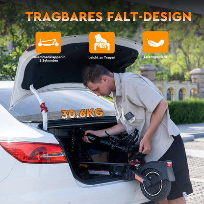 RCB Electric Scooter D5/D5 PRO ABE (premium version), NFC/Indicator/APP, 500W Motor Peak 1600, 10" Commuting E Scooter for Adult.