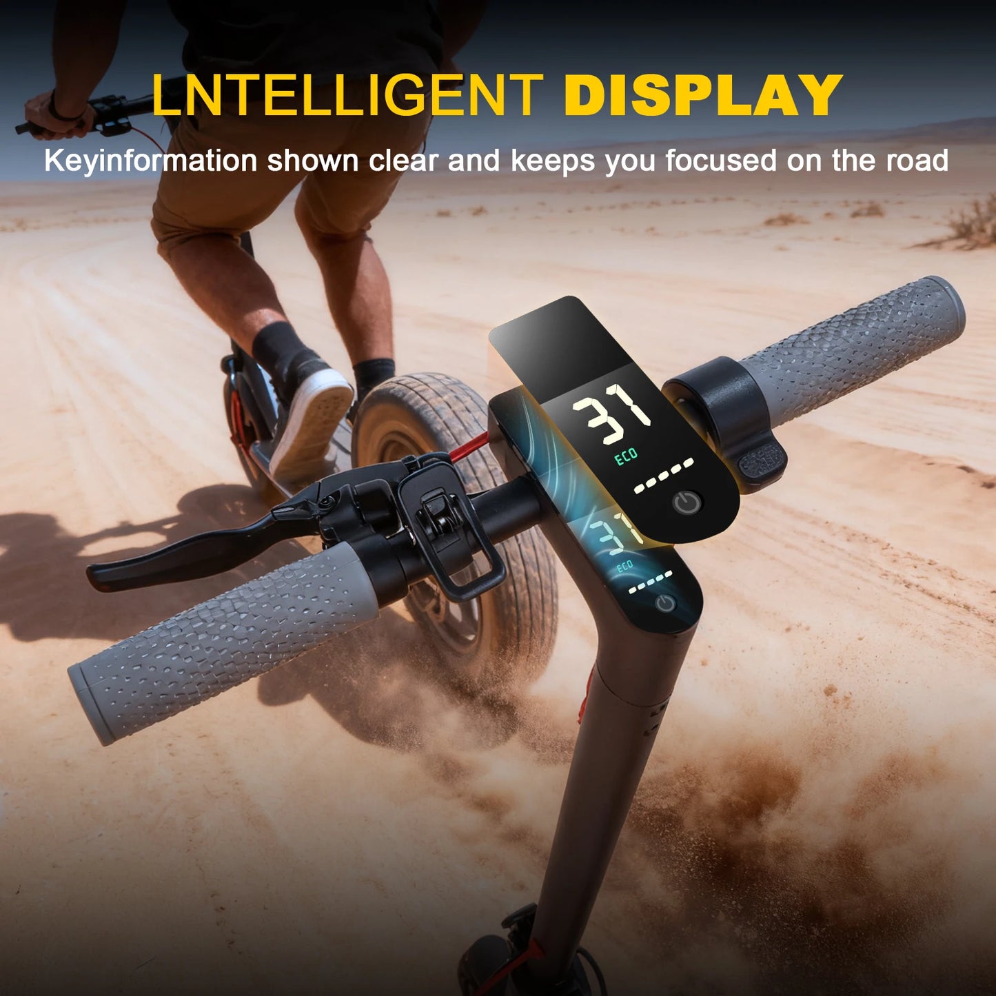 LADPED 350W Scooter Electric 36V Large Capacity Battery Folding Electric Kick Scooter with 8.5 Inch Explosion-proof Tire 31KM/H.