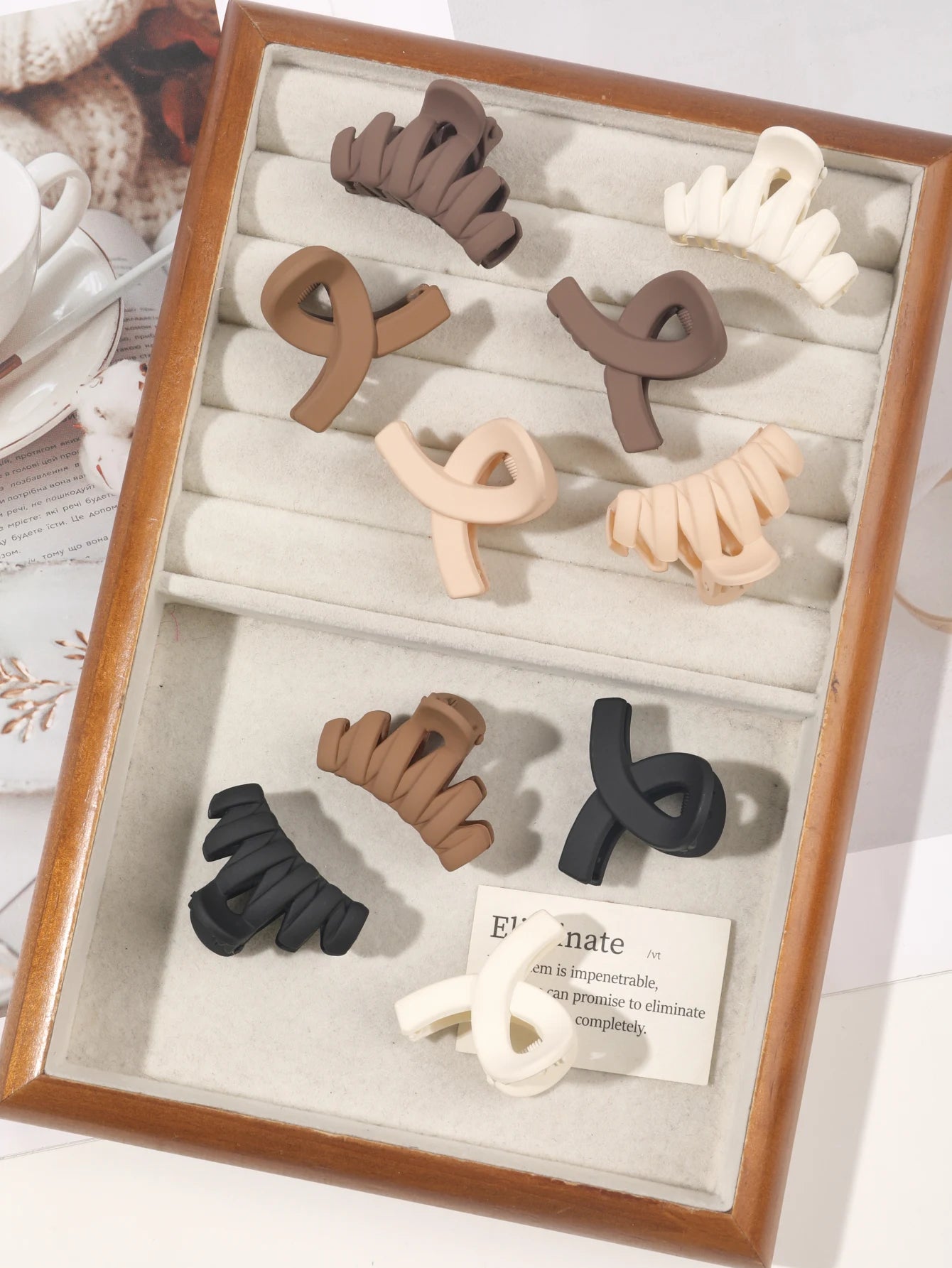 10 Pcs Pink Small Claw Clips Set,Matte Tiny Flower Jaw Clips for Women Girls,5 Style Nonslip for Thin Medium Fine Hair