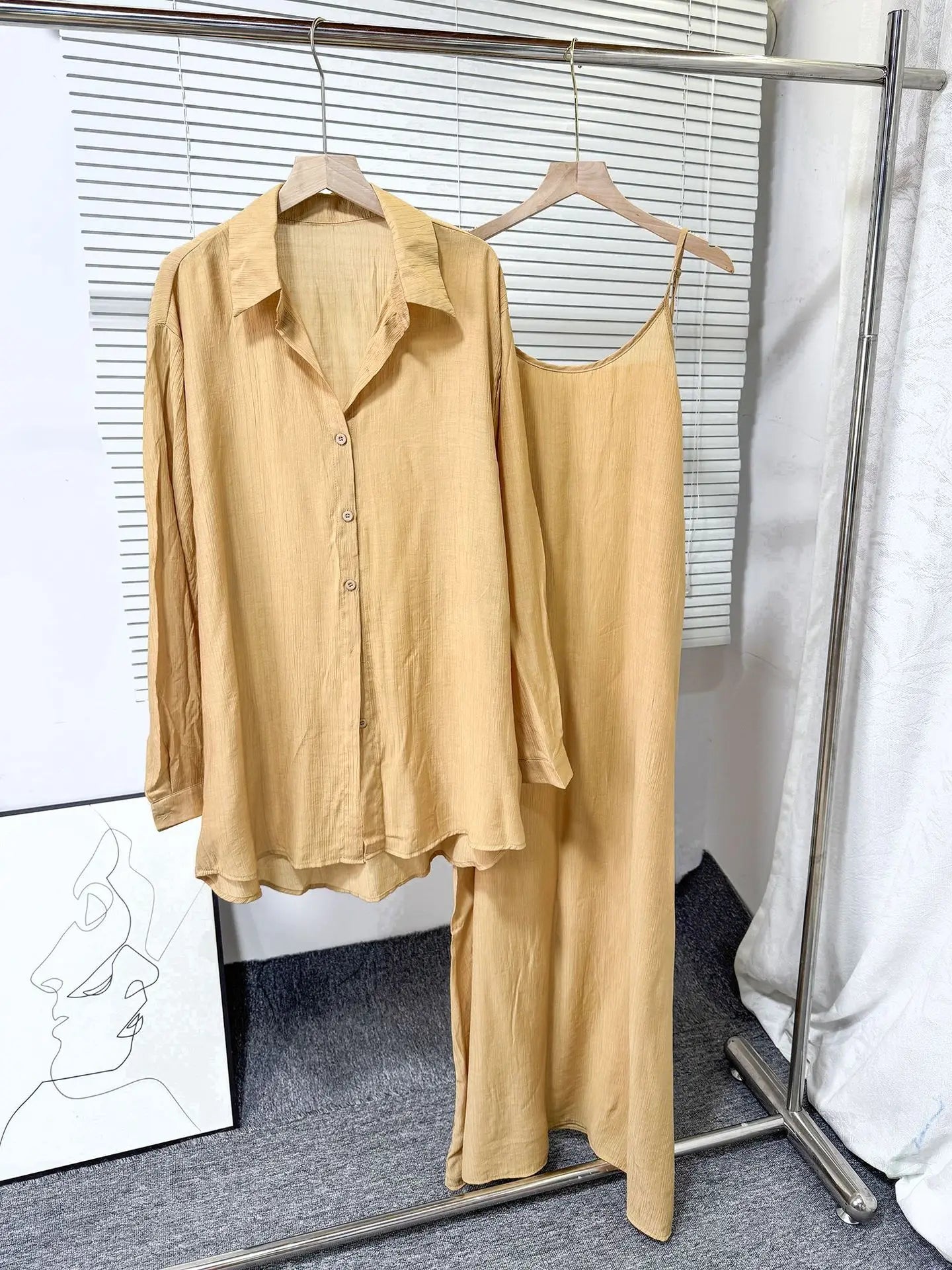 Muslim Women Shirt Dress Two Piece Set Solid Modest Suits Ramadan Musulman Ensemble Morocco Dubai Abayas Islam Outfits Jalabiya.