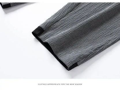 Summer Casual Ice Silk Short Sleeve T-Shirt Shorts Set for Men Fashionable Two-Piece Outfit Lightweight Sportswear Combo