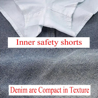 Summer New Womens Vintage Denim Skirts Korean Fashion High-Waisted Slim Mini Skirt Woman Elegant All-Match A- Line Bodycon Skirt.