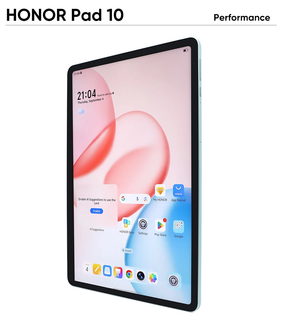 Original HONOR Pad 10 Tablet 2.5K 12.1'' Eye Comfort Display Snapdragon 7 Gen 3 Chipset 10100mAh Battery Painting Tablet.