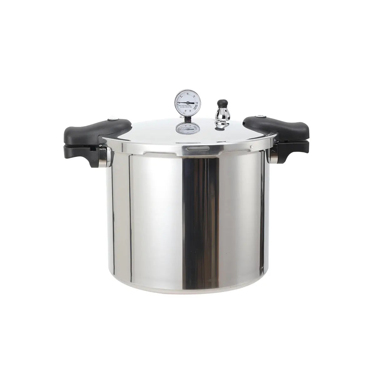 22L Aluminium Alloy Pressure Canner 90Kpa Thickened Explosion-proof Pressure Cooker Pot with Pressure Gauge and Safety Valve.