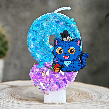 Anime Kpop Dämon Jäger Thema Kerze 3D Nummer 0-9 Kinder Geburtstag Kuchen Dekoration Baby Shower Party Zubehör geschenke.