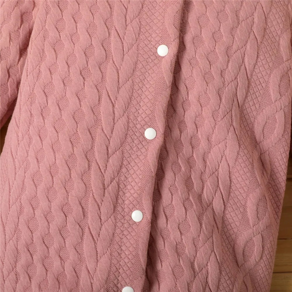 0-18 Monate Neugeborenes Baby Mädchen Bodysuit einfarbig Hoodie Langarm Stram pler Herbst & Winter warme Overall Kleidung für Baby.