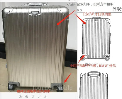 20/24/26/29 Zoll leichter Handgepäckkoffer aus Aluminium-Magnesium-Legierung – Kabinengepäck, Geschäftsreisetrolley mit Spinnerrädern.