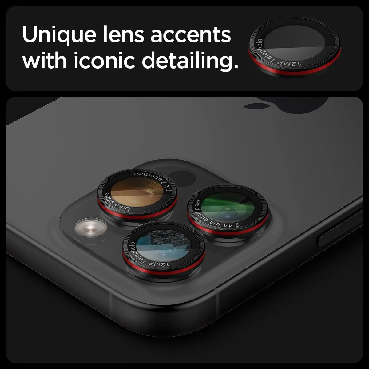 Black Red Metal Glass Camera Lens Protector Cover For iPhone 17 Air 16e 16 E 15 Pro Max 14 Plus 13 Mini 12 11 Phone Accessories.