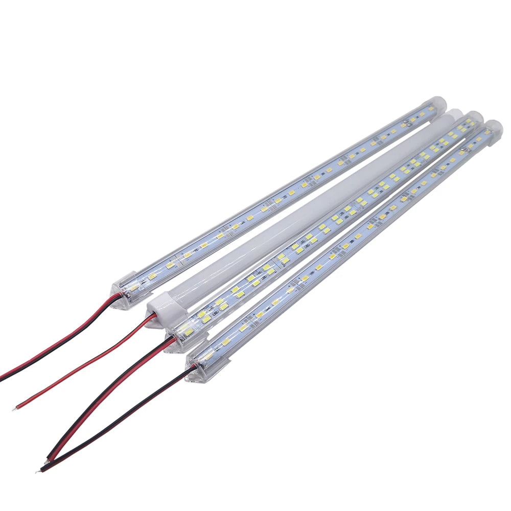 5Pcs/lot 20CM/30CM/50CM SMD 5630 12V LED Kitchen Under Cabinet Strip Lights Rigid Hard Bars Closet Tube Lamp.