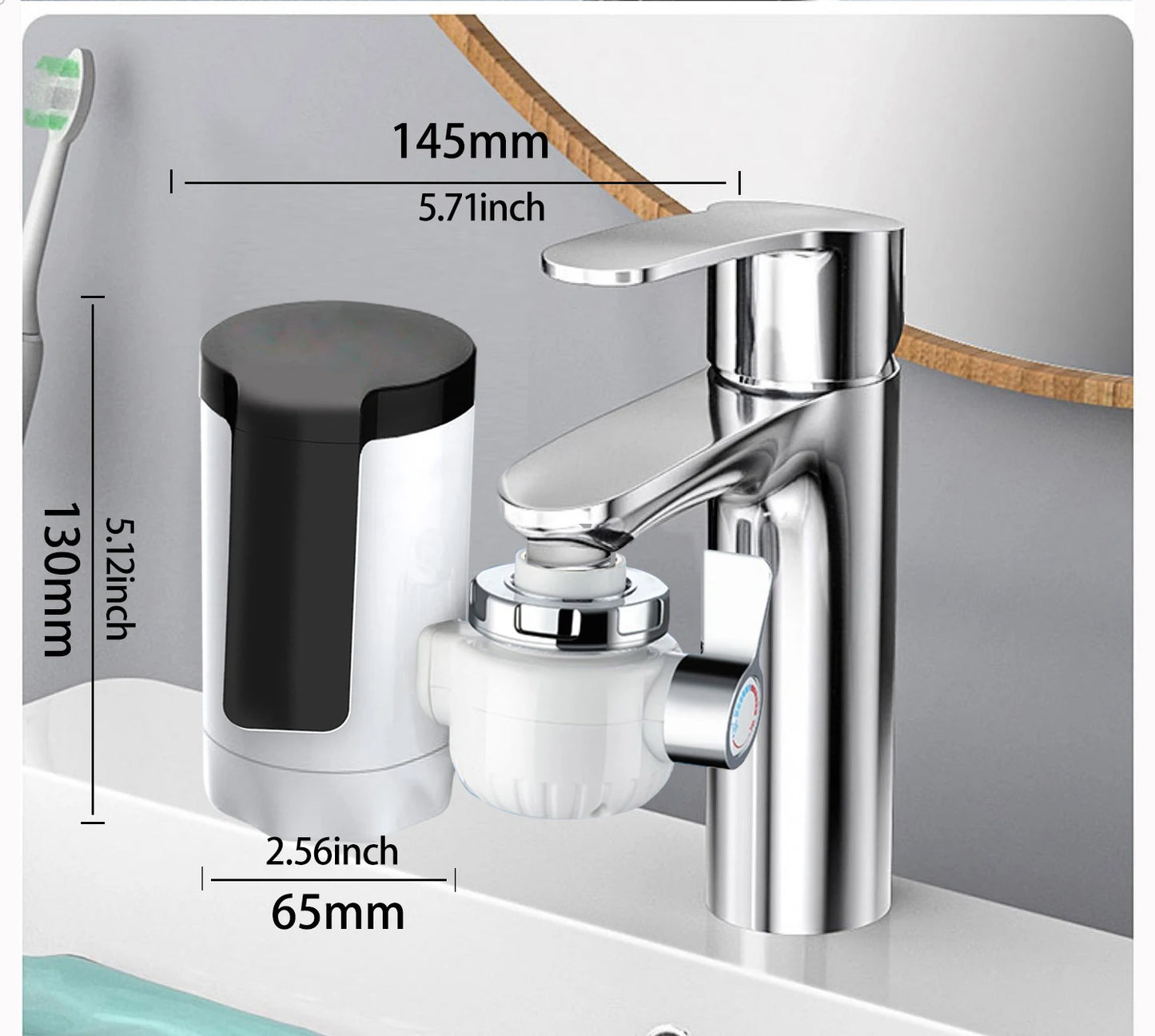 Electric Kitchen Sink Water Heater Tap Instant Hot Stainless Steel Water Faucet Heater Cold Heating Kitchen  Accessories