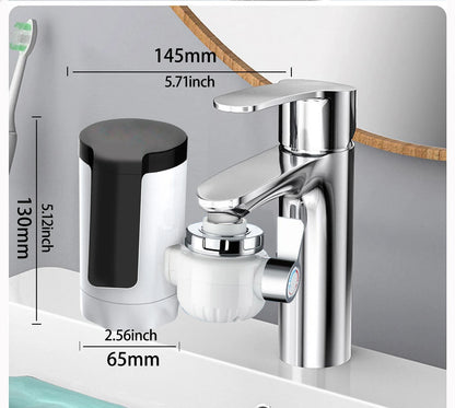 Electric Kitchen Sink Water Heater Tap Instant Hot Stainless Steel Water Faucet Heater Cold Heating Kitchen  Accessories