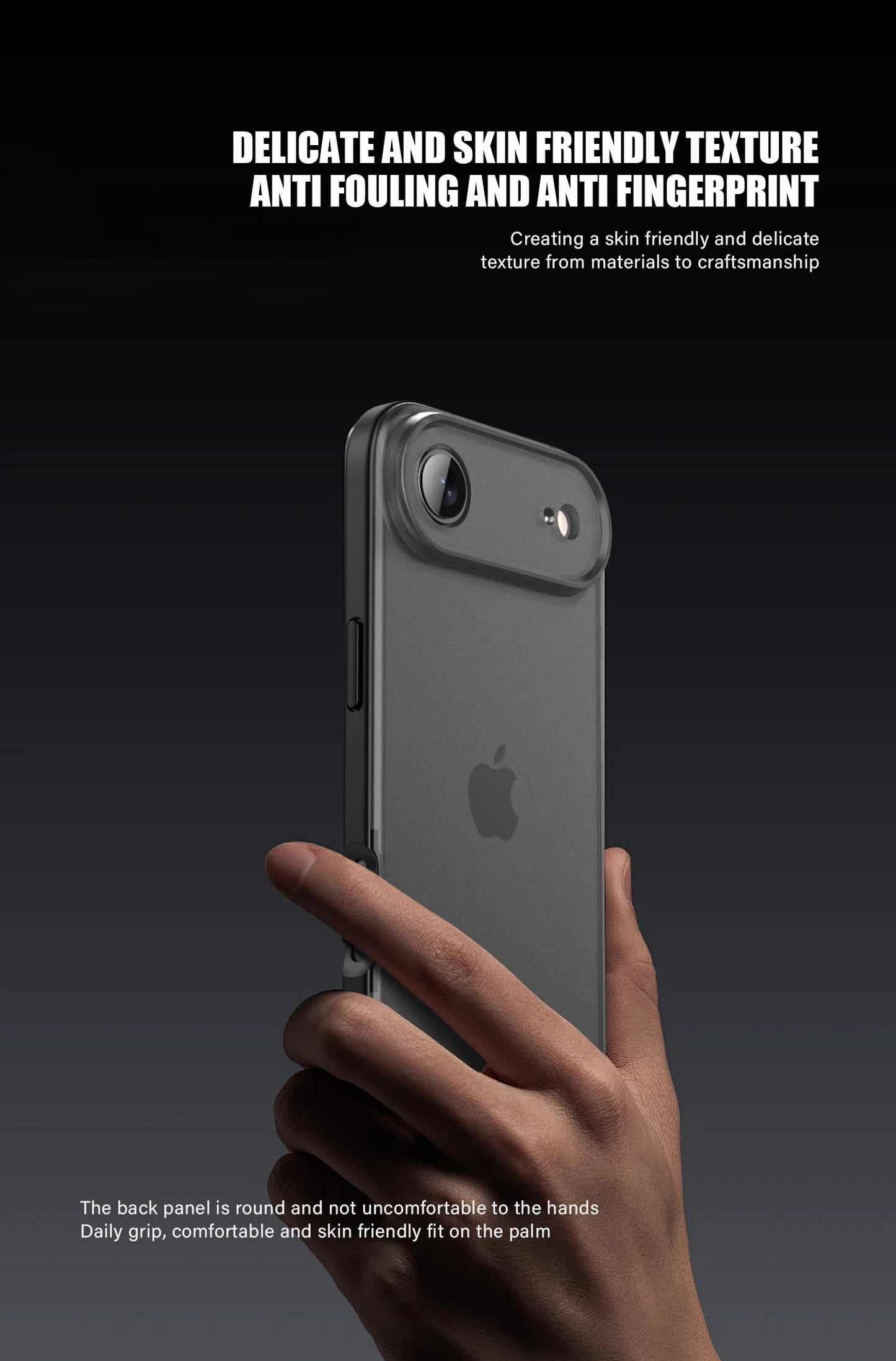 KEYSION Transparent Matte Case for iPhone 17 Air Translucent Soft Silicone+PC Shockproof Phone Back Cover for iPhone 17 Air 2025.