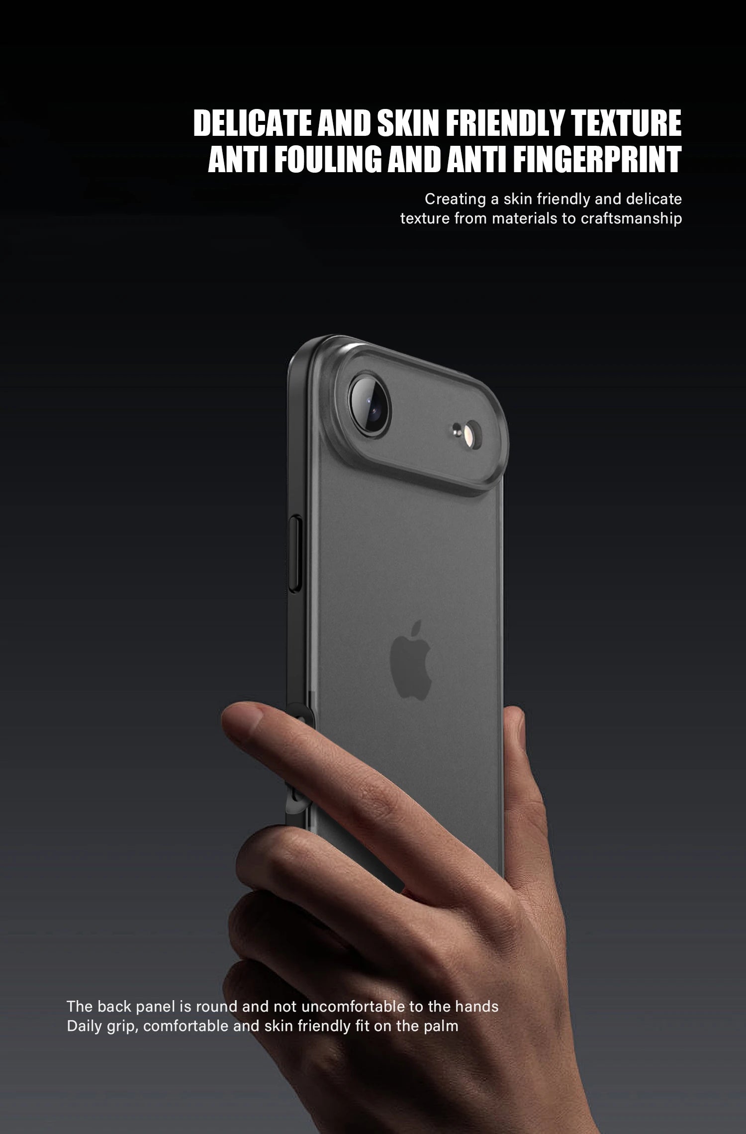 KEYSION Transparent Matte Case for iPhone 17 Air Translucent Soft Silicone+PC Shockproof Phone Back Cover for iPhone 17 Air 2025.