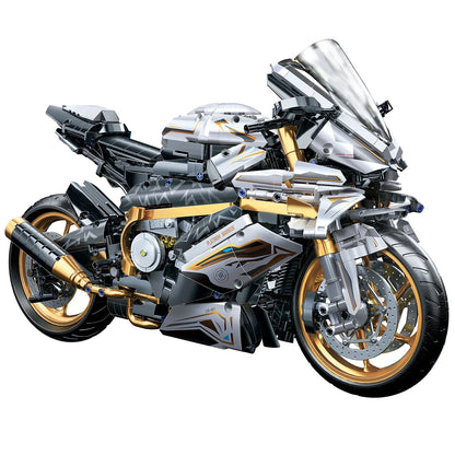 TOYLINX Alloy Motorcycle Desktop Decorations 2045PCS Racing Building Block Model  Kid Toys Christmas Easter Festive Gift Giving