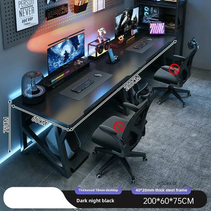Moderne Doppel Computer Schreibtische Hause Desktop E-sport Gaming Tisch Schlafzimmer Einfache Schreibtisch Student Studie Tische Büro Möbel EE