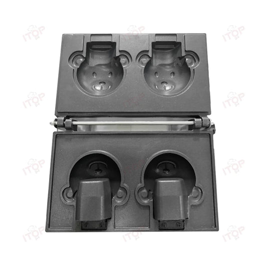 Commercial Taiyaki Bear Shaped Waffle Maker 1800W Open Mouth Bear Shape Waffle Machine Ice Cream Waffle Iron Maker.